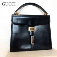 GUCCI グッチ ケリー G金具 ハンドバッグ 黒 レディース