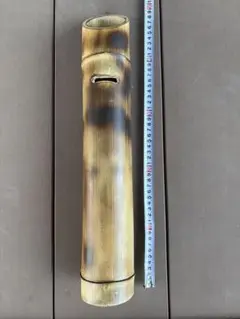 竹製貯金箱 ハンドメイド 高さ48.5cm 油抜き処理済