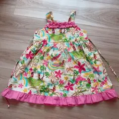90センチ　ハワイアン　ワンピース　be'be tahiti