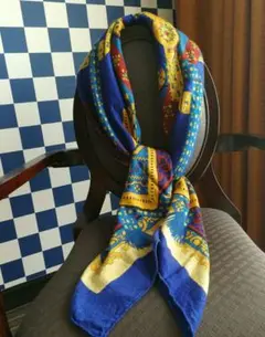 エルメス HERMES スカーフ カレ140 カシミヤシルク 金糸織り