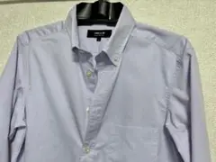COMME CA ISM 薄紫 ボタンダウンシャツ Ｓ 美品