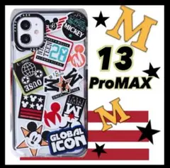 iPhone13ProMAXケース スケルトン クリアケース キャラクター