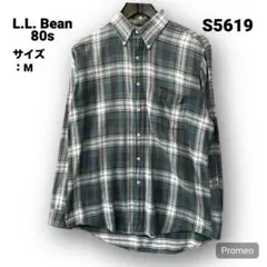 【即購入OK】80s L.L. Bean ボタンダウン 長袖シャツ サイズM