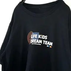 ライフキッズ ドリーム チーム Tシャツ ブラック 黒 古着