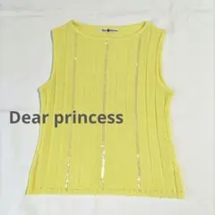 Dear princess ノースリーブニット　レモン色