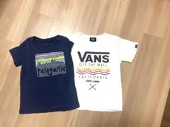 パタゴニア　バンズ　キッズ　Tシャツ　ネイビー　キッズ