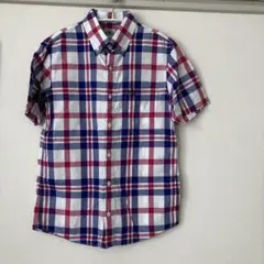 J.PRESS 半袖チェックシャツ 150