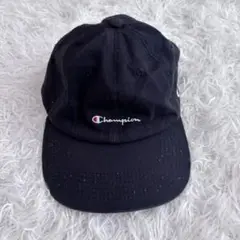 Champion チャンピオン ロゴ刺繍キャップ 黒