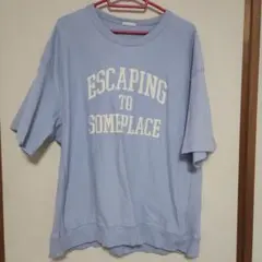 ESCAPING TO SOMEPACE ライトブルー Tシャツ