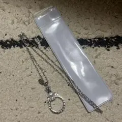 新品！メガネかけ クマ リングペンダントネックレス キラキラ