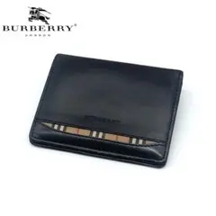 【美品】 BURBERRY カードケース レザー パスケース 定期入れ 茶