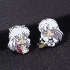 【新品】犬夜叉 ピンバッジ ちび犬夜叉・殺生丸 2点セット