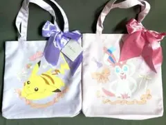 ポケモン プラチナムザッカリボントートバッグ 2種セット ニンフィア ピカチュウ