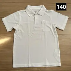 白色 半袖 ポロシャツ 140
