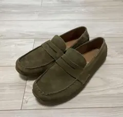 クラークス　カーキ　スエード モカシン26.5センチ