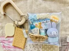 ガチャ詰めポーチ★(・ⅹ・）pastel blue うさぎさんポーチ ♪