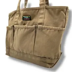 L.L.Bean 山タグ トートバッグ 復キャンバス 外ポケット