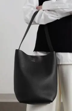 【美品】ザロウ N/S Park Tote パークトート 黒 レザー 革 M