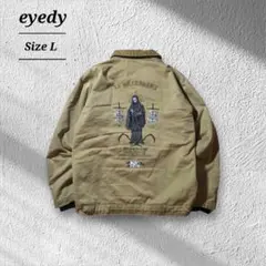 eyedyハリントンジャケットブルゾンドクロ骸骨グランジバイカー短丈雰囲気系L