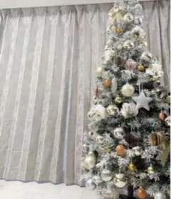 華やか素敵　雪デザイン特大　大きめクリスマスツリー　グリーン×ホワイト