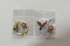 鬼灯の冷徹　くじメイト　缶バッジ　アクキー　シロ　柿助　ルリオ　2点セット