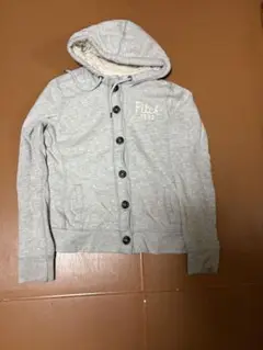 Abercrombie & Fitch グレー フードパーカー M