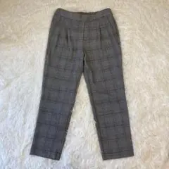 ジョルジュレッシュ　グレー系チェック テーパードスラックス