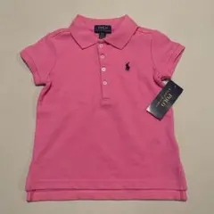 【新品タグ付】RALPH LAUREN ポロシャツ 4T （110/56)ピンク