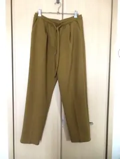 テーパードパンツ　ボトム　L マスタード