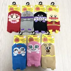 【送料込】早い者勝ち❤️アンパンマン仲間たち 靴下7点セット パペット、ソックス