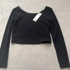 GU ブラック 長袖 トップス Mサイズ