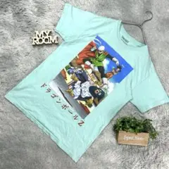 ドラゴンボールZ Tシャツ メンバーキャラプリント Mサイズ ターコイズグリーン