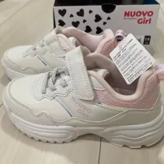 新品未使用　NUOVO Girl 厚底ホワイト スニーカー　19㎝