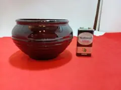 アンティーク色ガラス 小物入れ