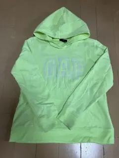 GAP 蛍光グリーン フード付きトレーナー　Sサイズ