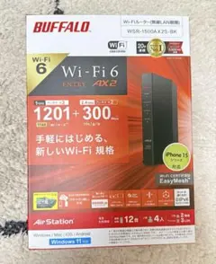 BUFFALO WSR-1500AX2S-BK Wi-Fi 6ルーター