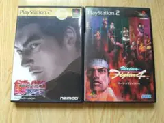 ps2 鉄拳タッグトーナメント メガヒッツ　バーチャファイター4　セット
