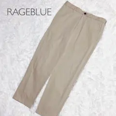 レイジブルー スラックスパンツ ストレート ベージュ（M）ポリ素材 ストレッチ入