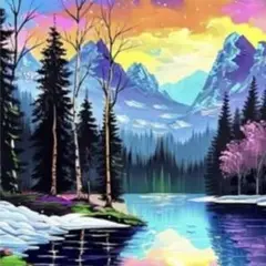 ダイヤモンドアートキット 未使用品 20×30 ラウンド　風景 【453】