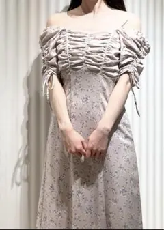 SNIDEL/バリエプリントワンピース