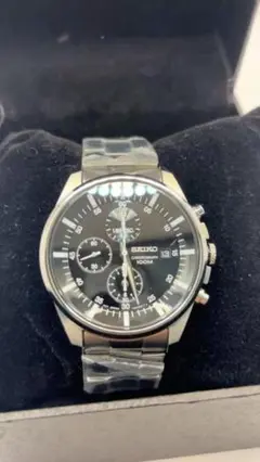 SEIKO 腕時計 SNDC81P1クロノグラフ 稼働品 黒文字盤