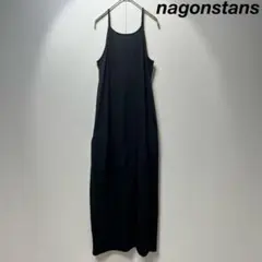 ナゴンスタンス　ロング　ジャンパー　スカート　サロペット　ブラック 2025年最新】ナゴンスタンス nagonstans ジャンパースカートの