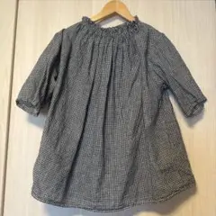nest robe ギンガムチェックブラウス　2way