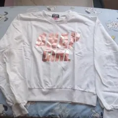 ANAP GIRL ホワイト トレーナーМ　160
