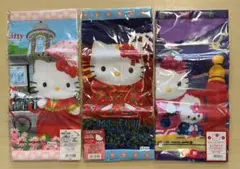 【225】【36】ご当地キティータオル×3 （神戸、富士山、京都）