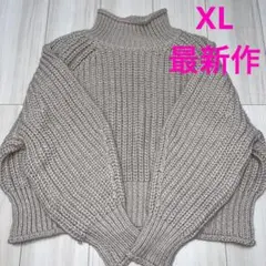 XLサイズ❤️最新作!大人気H&Mざっくり網チャンキーニット♡セーター