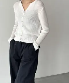CANALJEAN Elmar リブスキッパーニットカーディガン