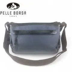 【PELLE BORSA/ペレボルサ】 美品 ナイロン ショルダーバッグ