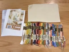 Lanarte クロスステッチ　刺繍糸・図案見本・生地セット　#34457