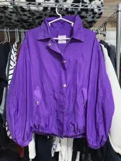 PAGEBOY★ウィンドブレーカー.裾クシュしてもかわいい.パープル.
